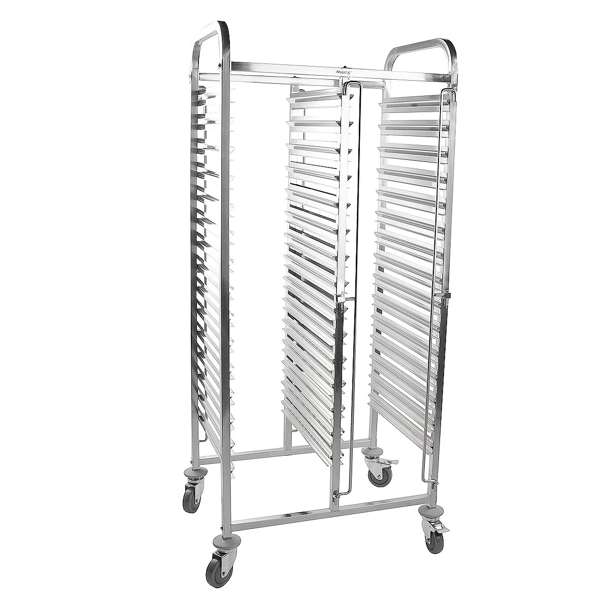 16-tier *Double* Chrome Cooling Trolley (600x400 Trays) - Image 2