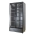 PolarCab Black Double Glass Door Upright Fridge
