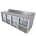 Fridgestar Underbar 3.5 Door - Glass Display - With Splashback