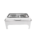 White Double Chafing Dish 13LT - Flat Rectangle