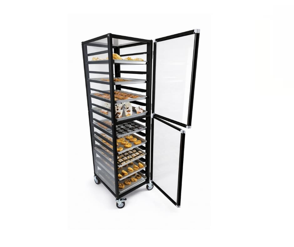Gatto 18-tier Black Cooling Trolley With Enclosed Doors - Image 2