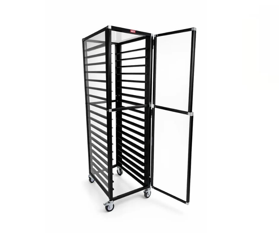 Gatto 18-tier Black Cooling Trolley With Enclosed Doors - Image 4