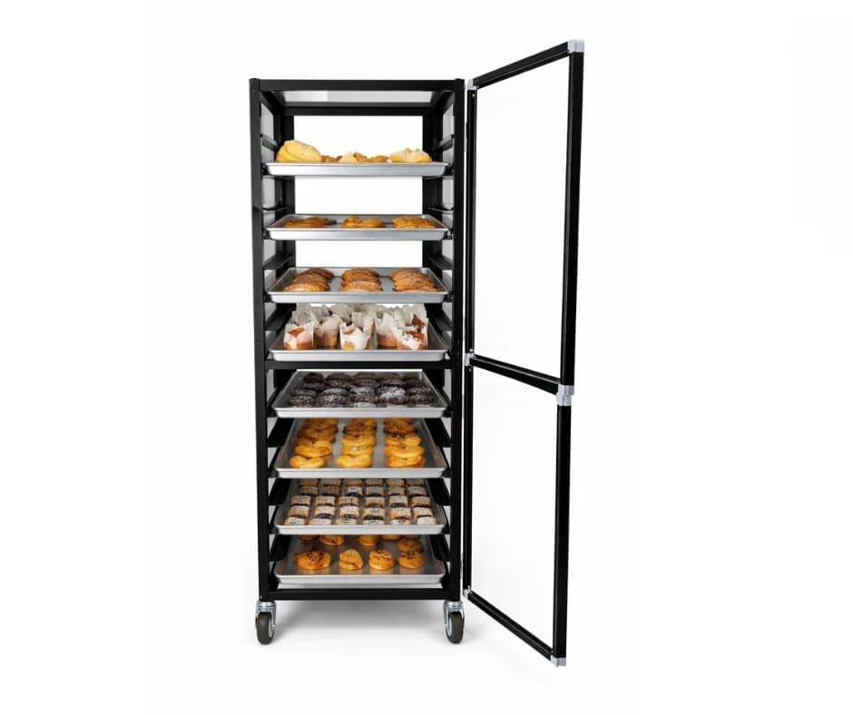 Gatto 18-tier Black Cooling Trolley With Enclosed Doors